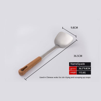 Stainless Steel Spatula And Soup Spoon Kitchen Utensils