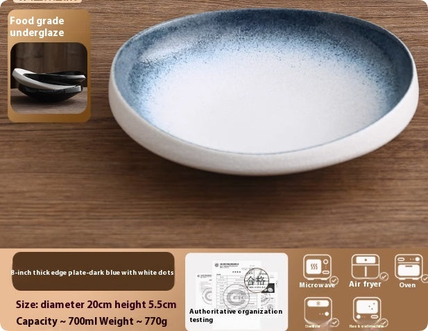 Japanese Style Commercial Hotel Tableware, Irregular Salad Bowls, Ceramic Plates